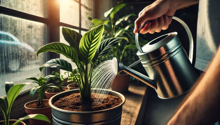 Cách tưới nước cây cảnh đúng cách giúp cây phát triển khỏe mạnh